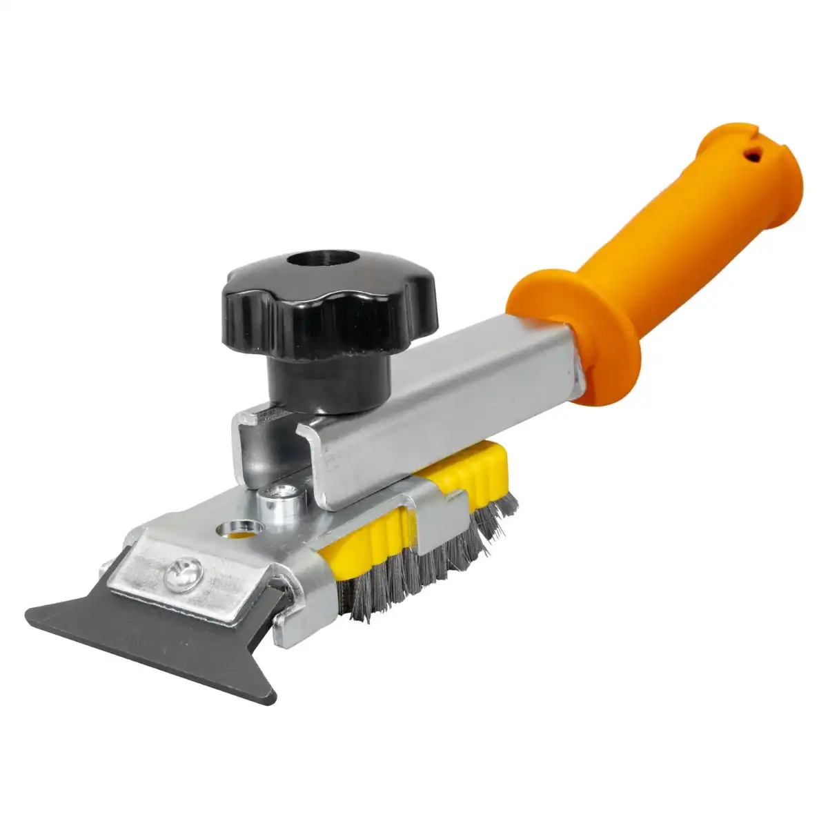 PM950 Rozsdamentes acél drótkefe kaparóval és ergonomikus nyéllel – Strong Hand Tools
