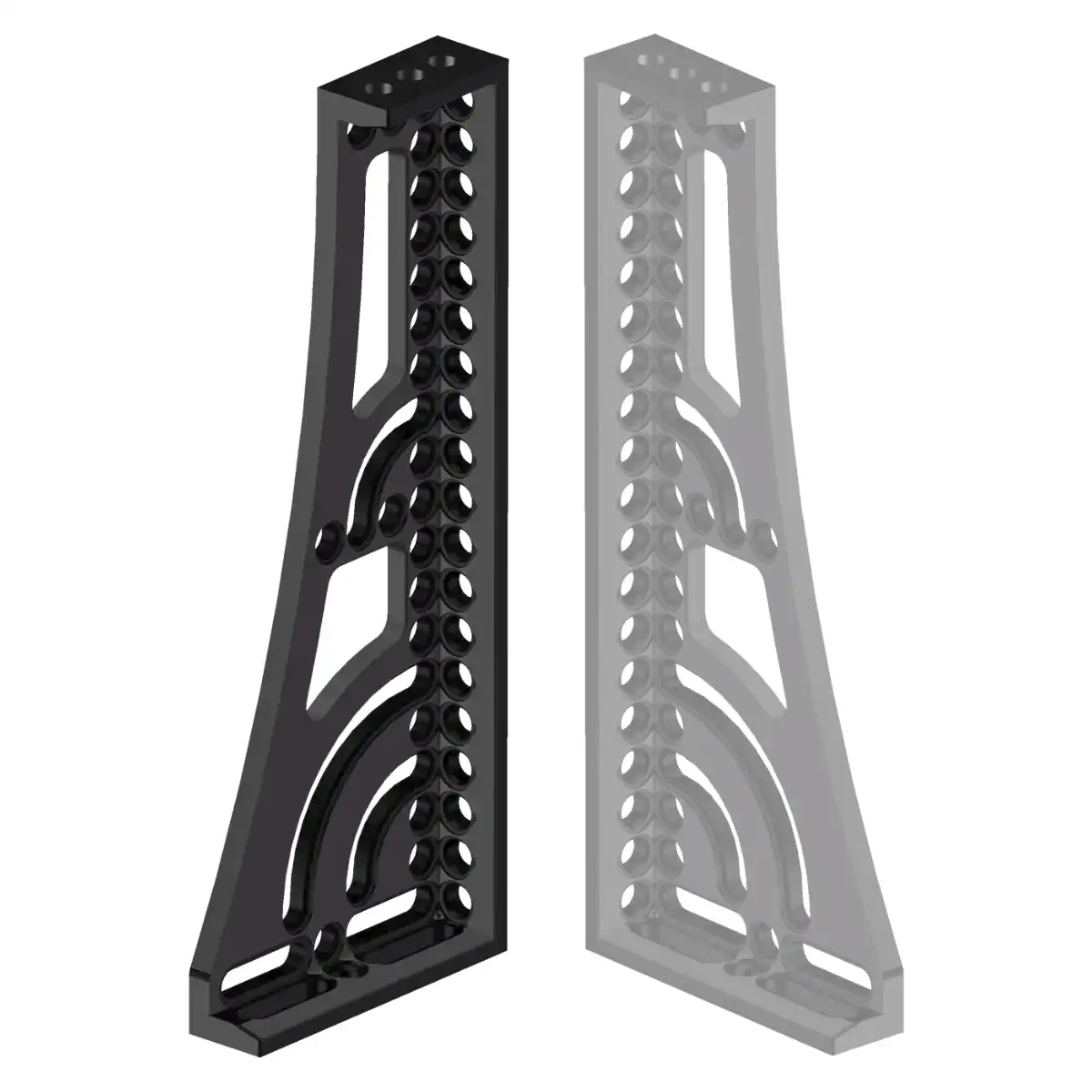 T60250 / T60251 Elforgatható öntöttvas derékszög ∅16 mm hegesztőasztal rendszerhez – BuildPro