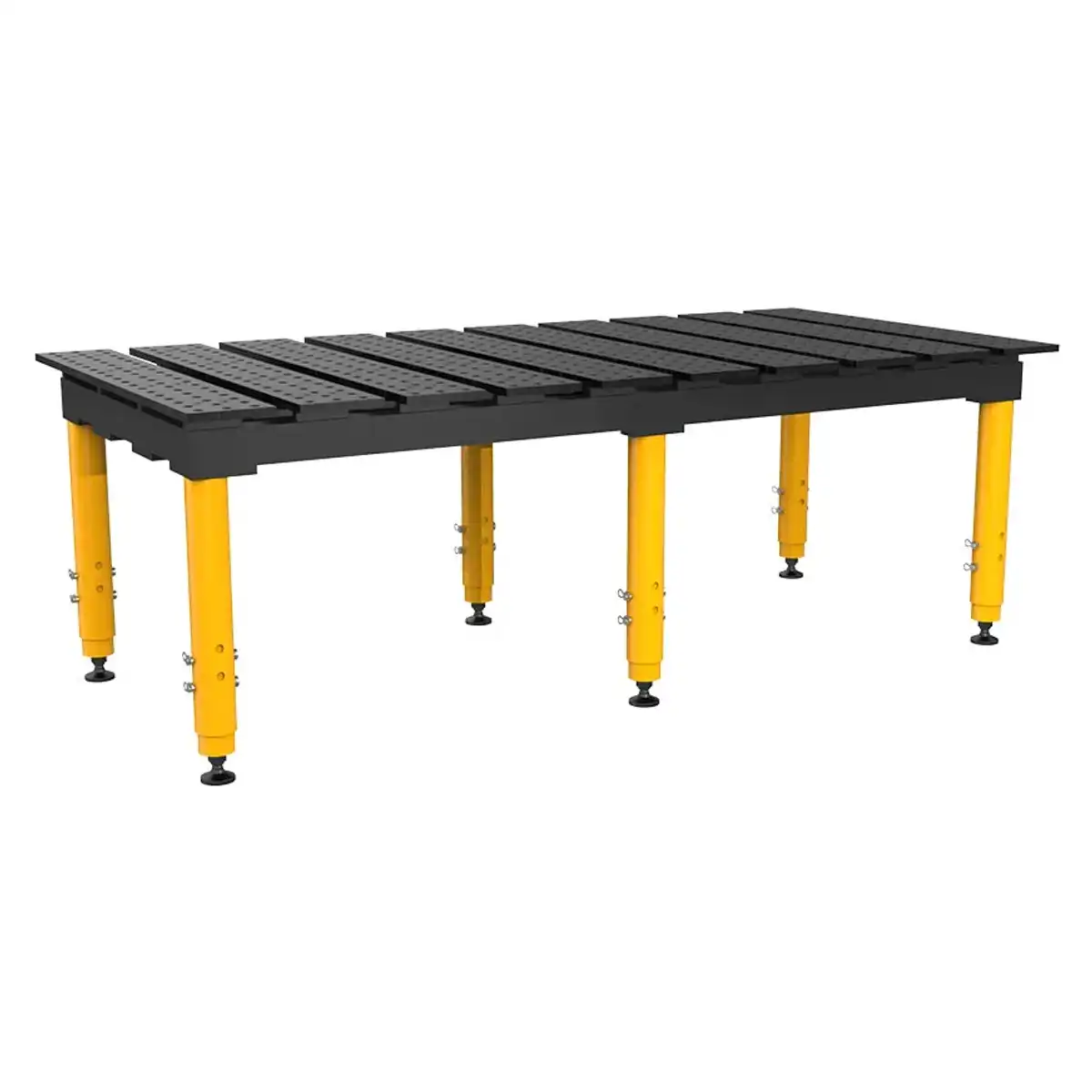 TMQR62010SV MAX 16 hornyos hegesztőasztal állítható magasságú lábakkal, 1960 x 1000 mm – BuildPro